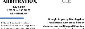 THE MAGIC WORDS: LANGUAGE TRANSLATION IN LITIGATION OR ARBITRATION | American Bar Association Webinar | July 11, 2019